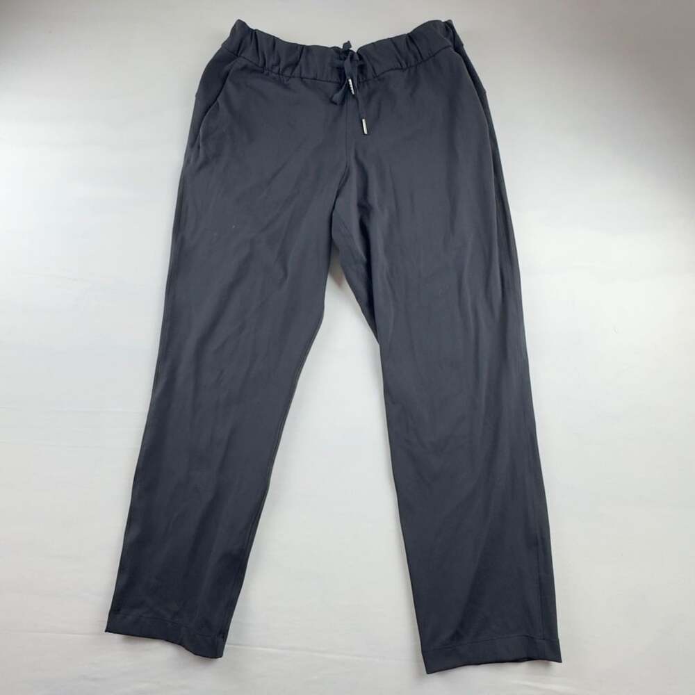 lululemon Drawstring Pants Size 10 Black Athletic Joggers